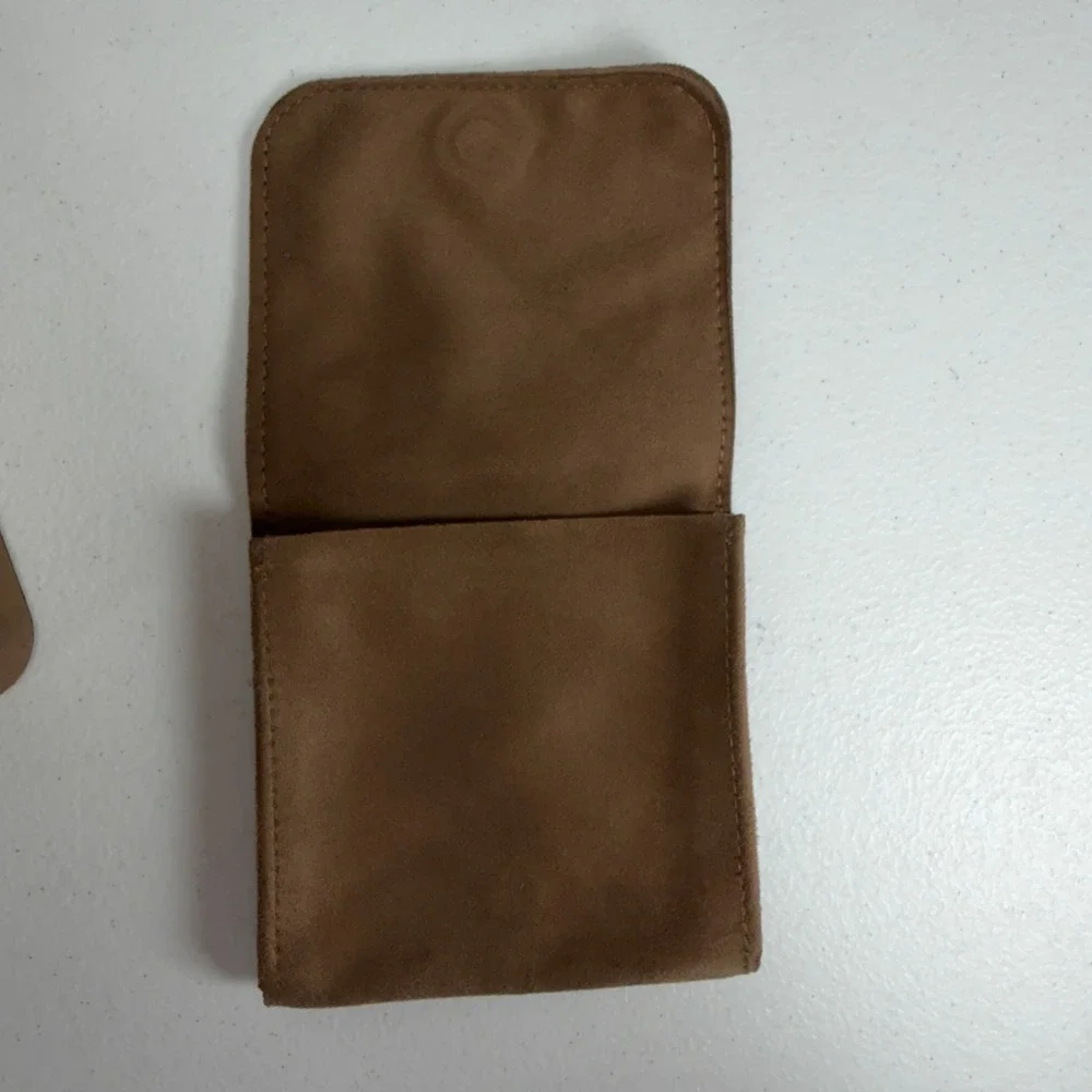 David Yurman Jewelry Box Brown Pouch Set Square Logo Storage Accessory EMPTY